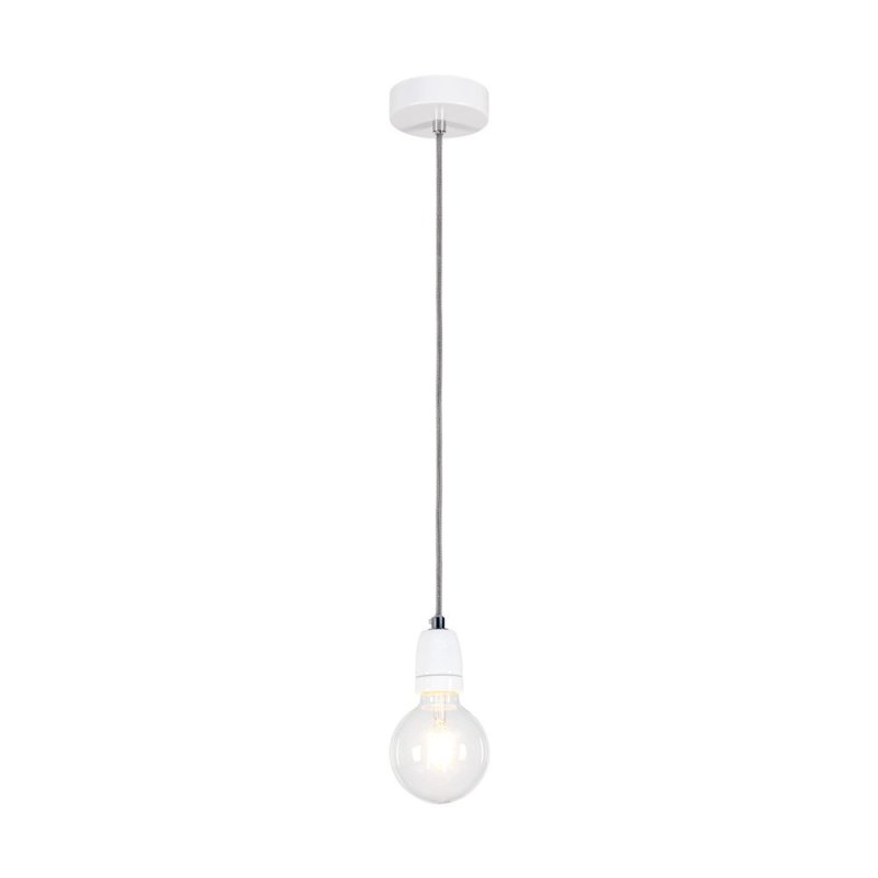 Porcia Lampa Wisząca 1xE27 Max.60W Biały/Antracyt