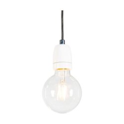 Porcia Lampa Wisząca 1xE27 Max.60W Biały/Antracyt
