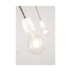 Porcia Lampa Wisząca 5xE27 Max.60W Biały/Antracyt