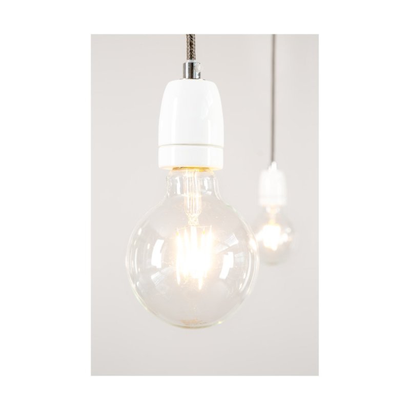 Porcia Lampa Wisząca 7xE27 Max.60W Biały/Antracyt