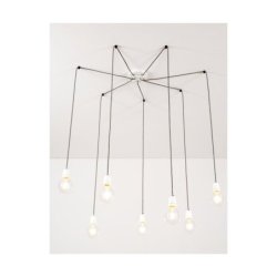 Porcia Lampa Wisząca 7xE27 Max.60W Biały/Antracyt