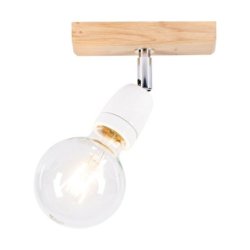 Porcia Wood Kinkiet 1xE27 Max.25W Dąb Olejowany/Biały