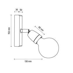 Porcia Wood Kinkiet 1xE27 Max.25W Dąb Olejowany/Biały