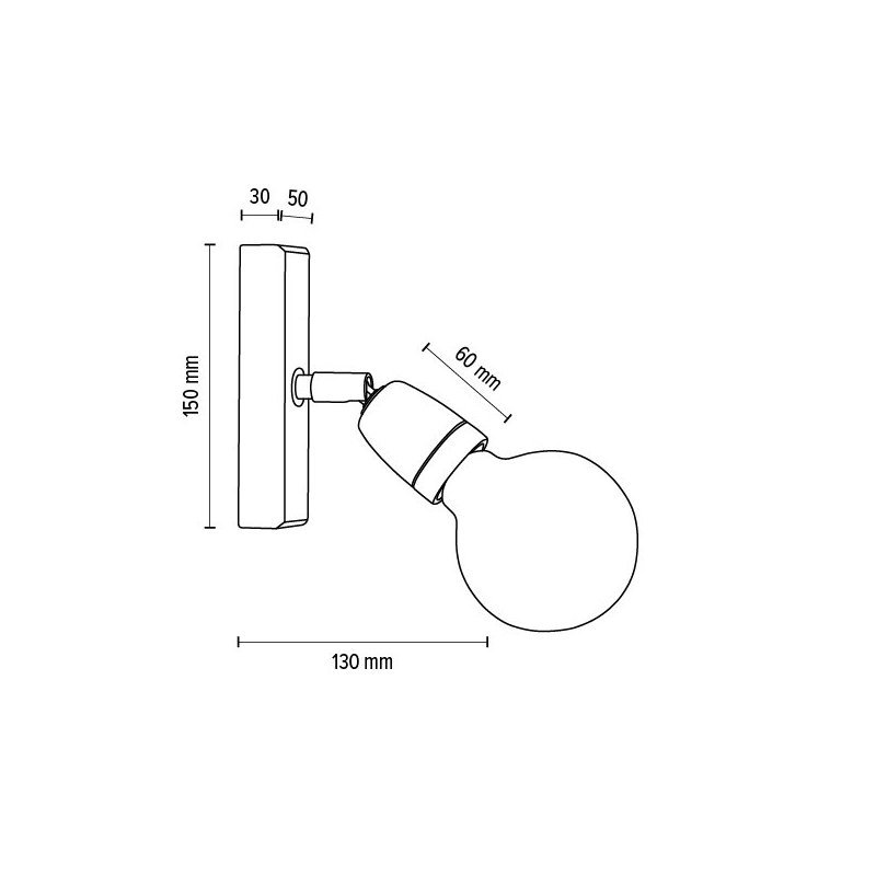 Porcia Wood Kinkiet 1xE27 Max.25W Dąb Olejowany/Biały