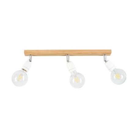 Porcia Wood Lampa Sufitowa 3xE27 Max.25W Dąb Olejowany/Biały