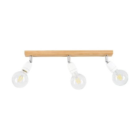Porcia Wood Lampa Sufitowa 3xE27 Max.25W Dąb Olejowany/Biały