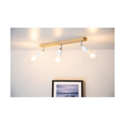 Porcia Wood Lampa Sufitowa 3xE27 Max.25W Dąb Olejowany/Biały