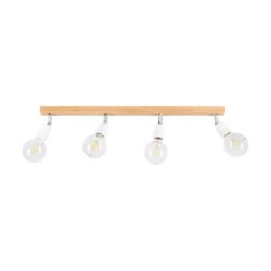 Porcia Wood Lampa Sufitowa 4xE27 Max.25W Dąb Olejowany/Biały