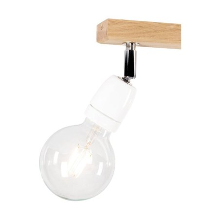 Porcia Wood Lampa Sufitowa 4xE27 Max.25W Dąb Olejowany/Biały