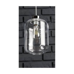 Tarro Lampa Wisząca 3xE27 Max.60W Chrom/Transparentny PVC/Transparentny