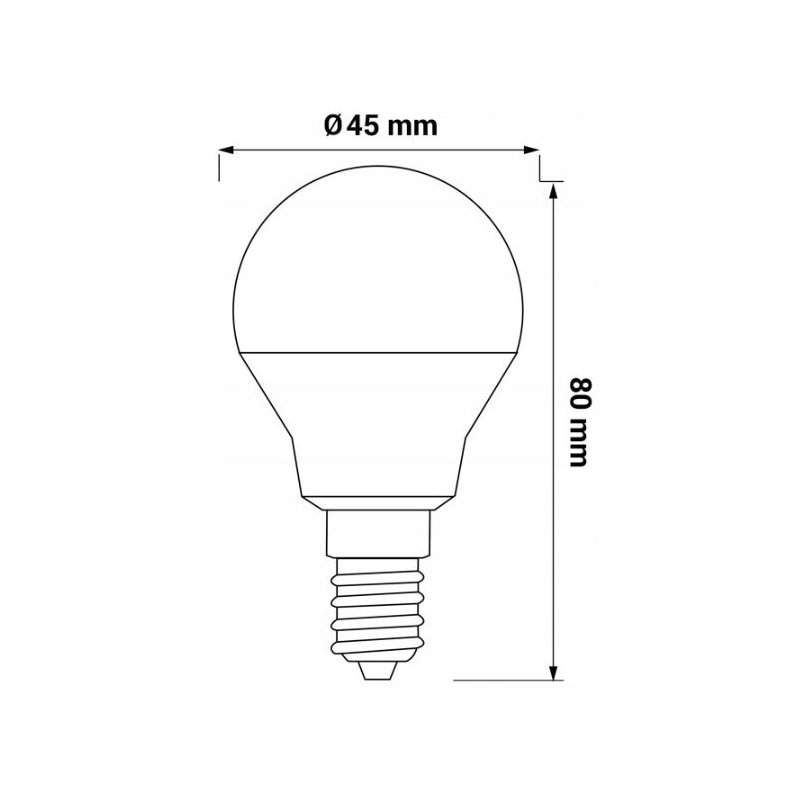 ŻARÓWKA LED E14 500LM 5W DW NEUTRALNE ŚWIATŁO