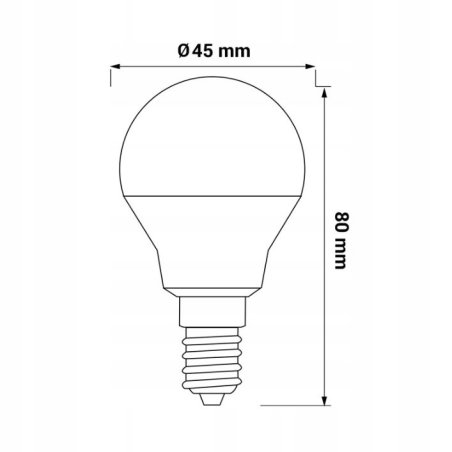 ŻARÓWKA LED E14 500LM 5W DW NEUTRALNE ŚWIATŁO