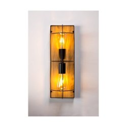 Netuno Kinkiet/Lampa Sufitowa 2xE27 Max.15W LED Dąb Olejowany/Czarny