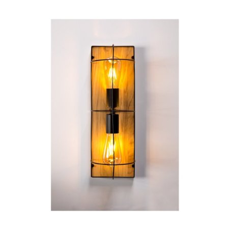 Netuno Kinkiet/Lampa Sufitowa 2xE27 Max.15W LED Dąb Olejowany/Czarny