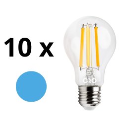 10 X ŻARÓWKI LED E27 7W 808LM ZIMNA BARWA ZESTAW