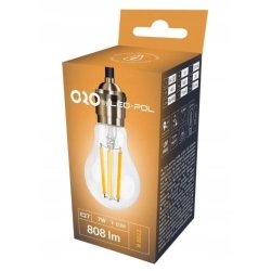 ZESTAW ŻARÓWEK LED E27 7W CIEPŁE ŚWIATŁO 10 SZTUK