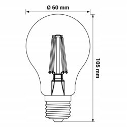 ZESTAW ŻARÓWEK LED E27 7W CIEPŁE ŚWIATŁO 10 SZTUK