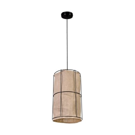 Marinero Lampa Wisząca 1xE27 Max.15W LED Czarny/Czarny Oplot/Czarny-Len