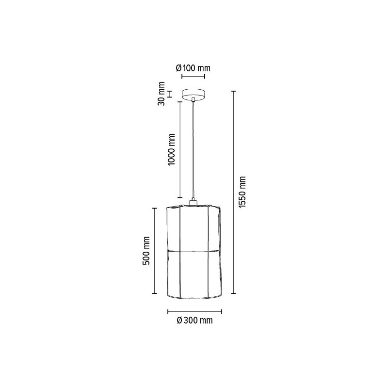 Marinero Lampa Wisząca 1xE27 Max.15W LED Czarny/Czarny Oplot/Czarny-Len