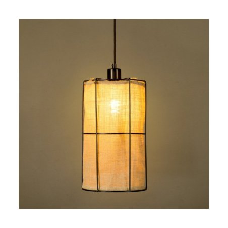 Marinero Lampa Wisząca 1xE27 Max.15W LED Czarny/Czarny Oplot/Czarny-Len