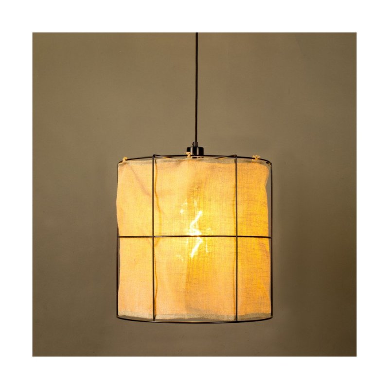 Marinero Lampa Wisząca 1xE27 Max.15W LED Czarny/Czarny Oplot/Czarny-Len