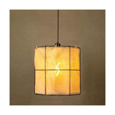 Marinero Lampa Wisząca 1xE27 Max.15W LED Czarny/Czarny Oplot/Czarny-Len