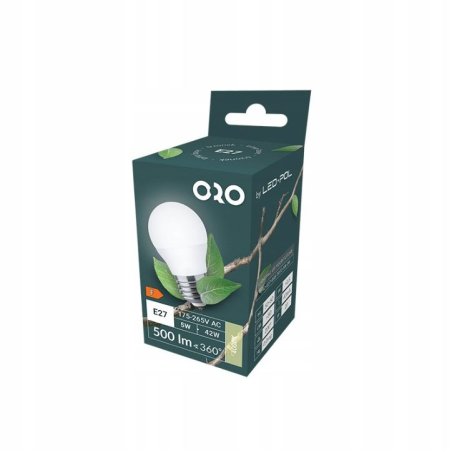 10 X ŻARÓWKA LED E27 G45 5W NEUTRALNA ZESTAW