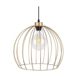 Coop Lampa Wisząca 1xE27 Max.60W Złoty/Czarny/Złoty