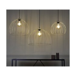 Coop Lampa Wisząca 1xE27 Max.60W Złoty/Czarny/Złoty