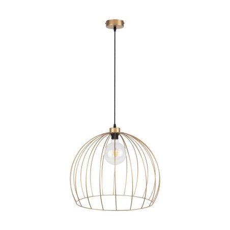 Coop Lampa Wisząca 1xE27 Max.60W Złoty/Czarny/Złoty