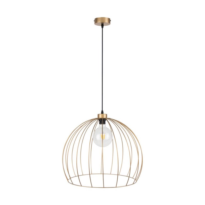 Coop Lampa Wisząca 1xE27 Max.60W Złoty/Czarny/Złoty