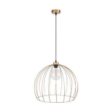 Coop Lampa Wisząca 1xE27 Max.60W Złoty/Czarny/Złoty