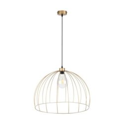 Coop Lampa Wisząca 1xE27 Max.60W Złoty/Czarny/Złoty
