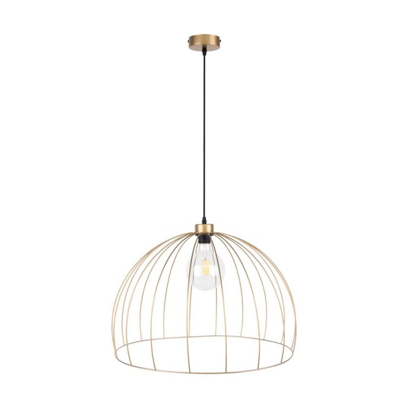 Coop Lampa Wisząca 1xE27 Max.60W Złoty/Czarny/Złoty