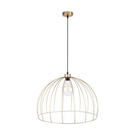Coop Lampa Wisząca 1xE27 Max.60W Złoty/Czarny/Złoty