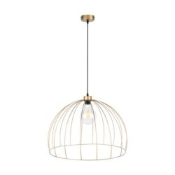Coop Lampa Wisząca 1xE27 Max.60W Złoty/Czarny/Złoty