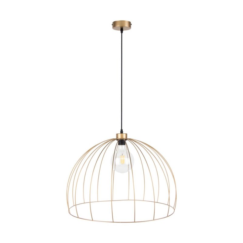 Coop Lampa Wisząca 1xE27 Max.60W Złoty/Czarny/Złoty