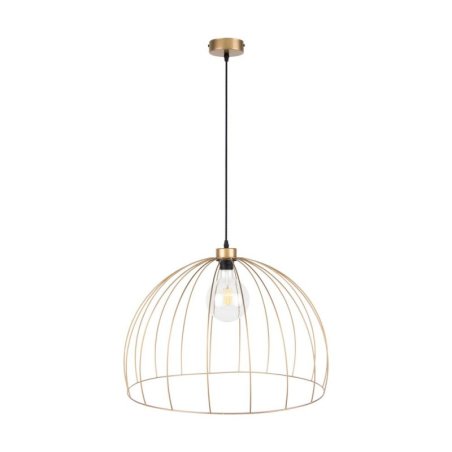 Coop Lampa Wisząca 1xE27 Max.60W Złoty/Czarny/Złoty