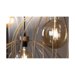 Coop Lampa Wisząca 1xE27 Max.60W Złoty/Czarny/Złoty