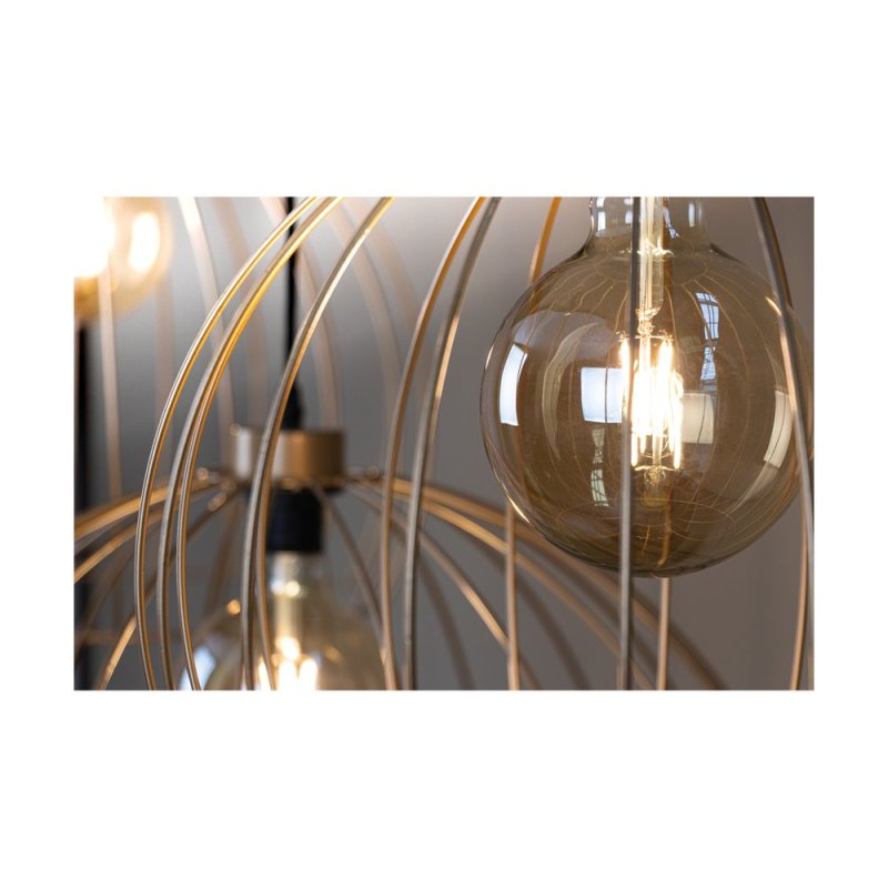 Coop Lampa Wisząca 1xE27 Max.60W Złoty/Czarny/Złoty