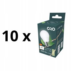 10 X ŻARÓWKA LED E27 G45 5W NEUTRALNA ZESTAW
