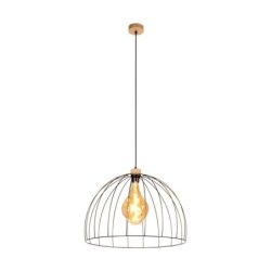 Coop Lampa Wisząca 1xE27 Max.60W Dąb Olejowany/Czarny/Czarny