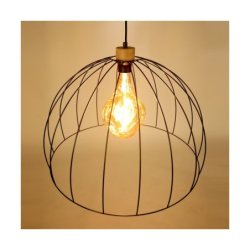 Coop Lampa Wisząca 1xE27 Max.60W Dąb Olejowany/Czarny/Czarny