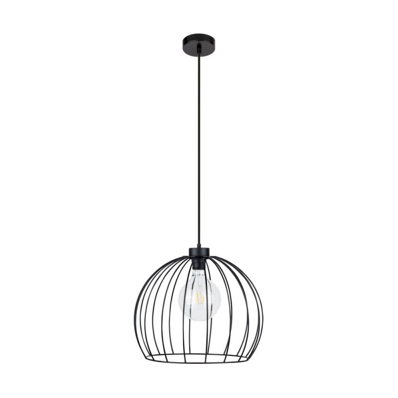 Coop Lampa Wisząca 1xE27 Max.60W Czarny/Czarny