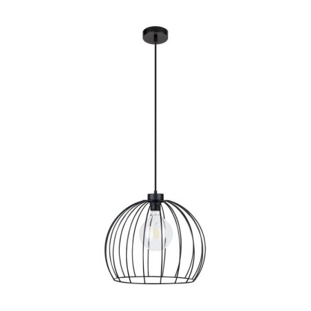 Coop Lampa Wisząca 1xE27 Max.60W Czarny/Czarny