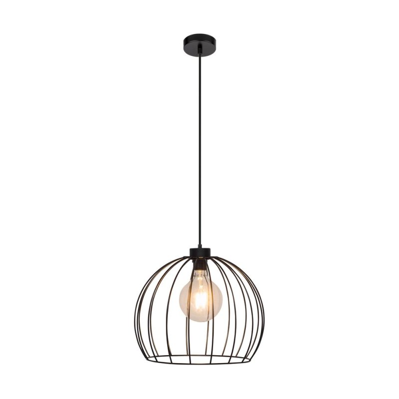 Coop Lampa Wisząca 1xE27 Max.60W Czarny/Czarny