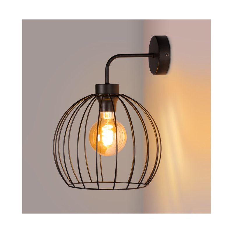 Coop Kinkiet 1xE27 Max.60W Czarny/Czarny