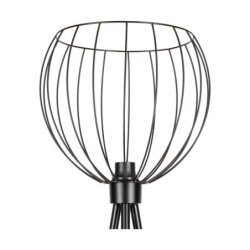 Coop Lampa Podłogowa 1xE27 Max.40W Czarny/Czarny PVC
