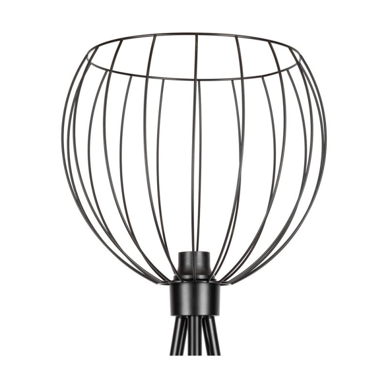Coop Lampa Podłogowa 1xE27 Max.40W Czarny/Czarny PVC