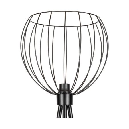 Coop Lampa Podłogowa 1xE27 Max.40W Czarny/Czarny PVC